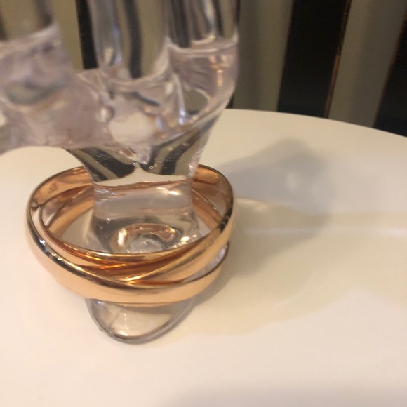 Bronze Italy rose colored interlocking bracelet - Picture 4 of 6